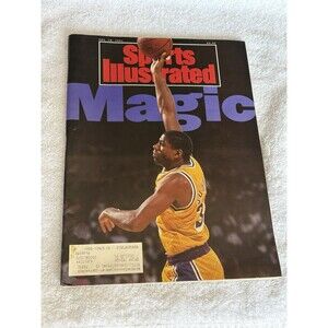 Magic Johnson Sports Illustrated Magazine Nov 18 1991 Los Angeles Lakers Vintage